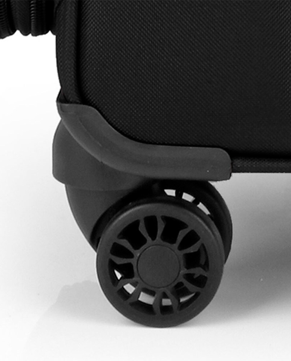 Maleta mediana expandible Zambia blanda hasta 78 L Negro-5