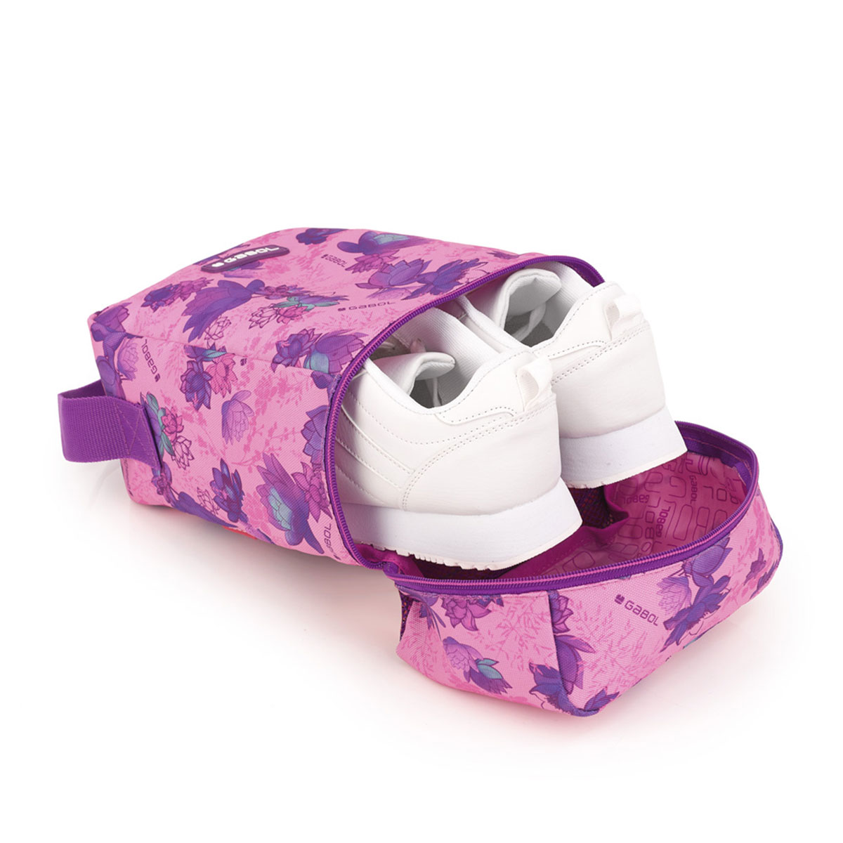 Zapatillero Gabol Izumi rosa y morado con rejilla transpirable Rosa-4