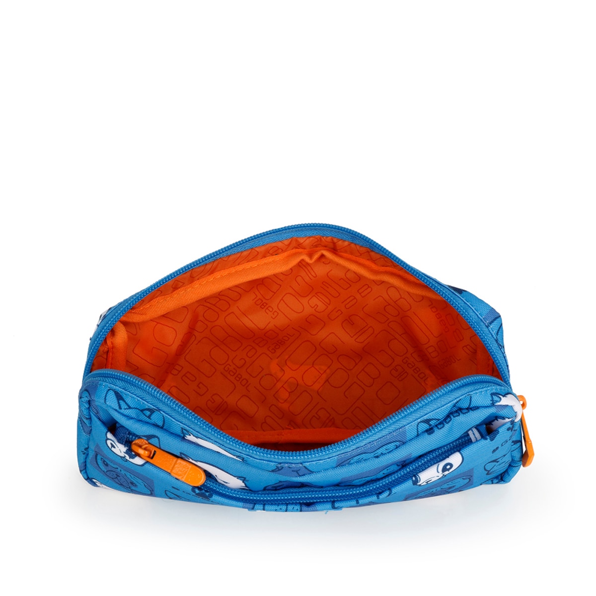Estuche Gabol Friends color azul con cremallera Azul-3
