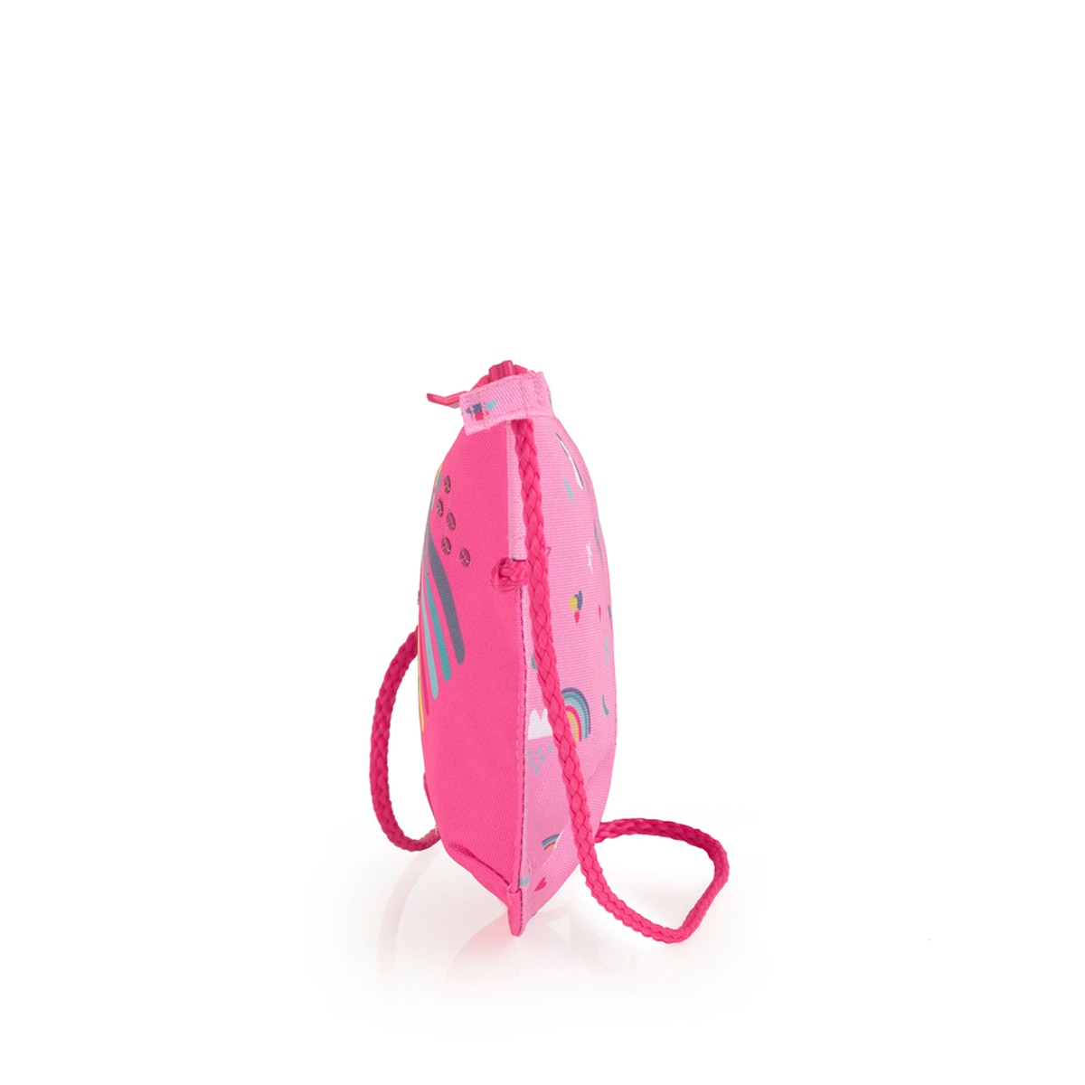 Bolso infantil Gabol RAINBOW con unicornio y resistente al agua Rosa-2