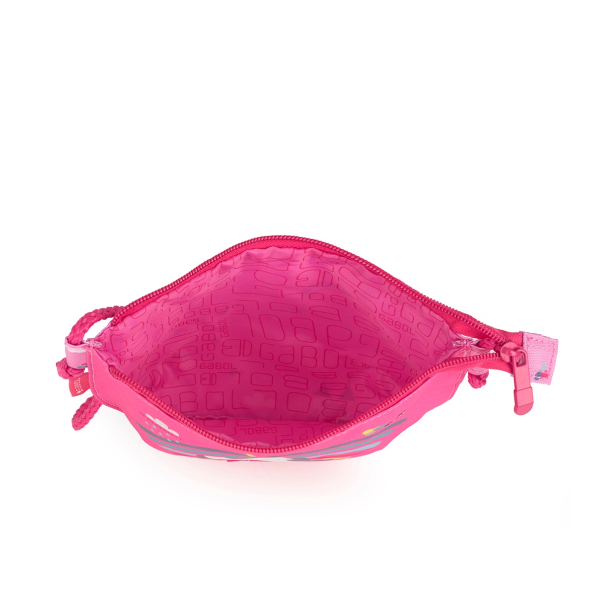 Bolso infantil Gabol RAINBOW con unicornio y resistente al agua Rosa-4