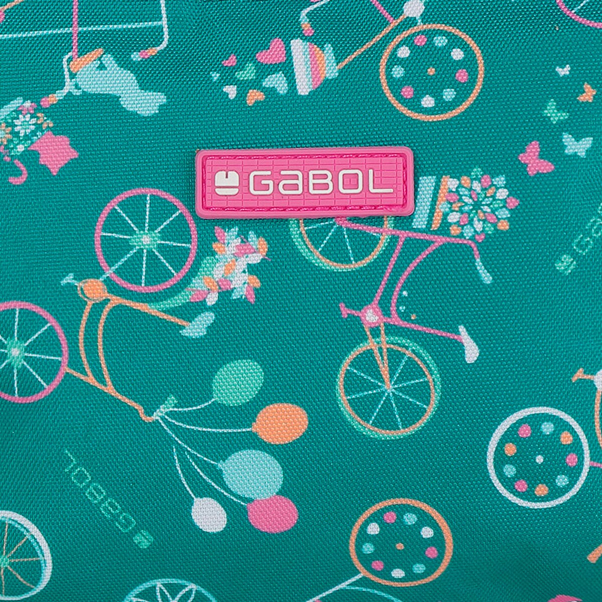 Mochila Gabol FIORI con bicicletas y resistente al agua Verde-5