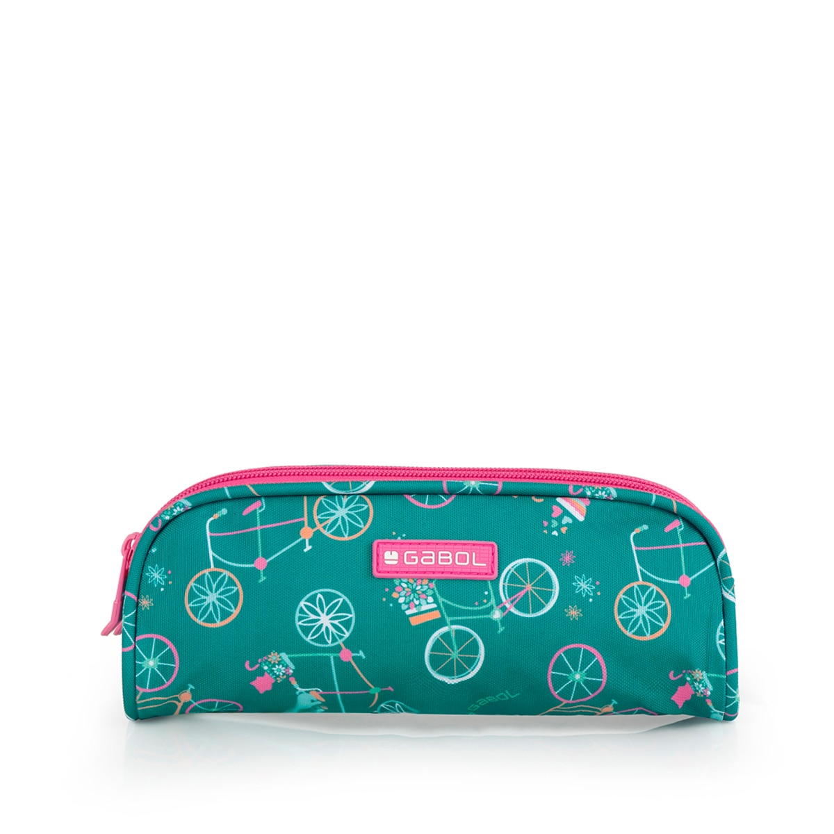 Estuche doble Gabol FIORI con bicicletas y resistente al agua.