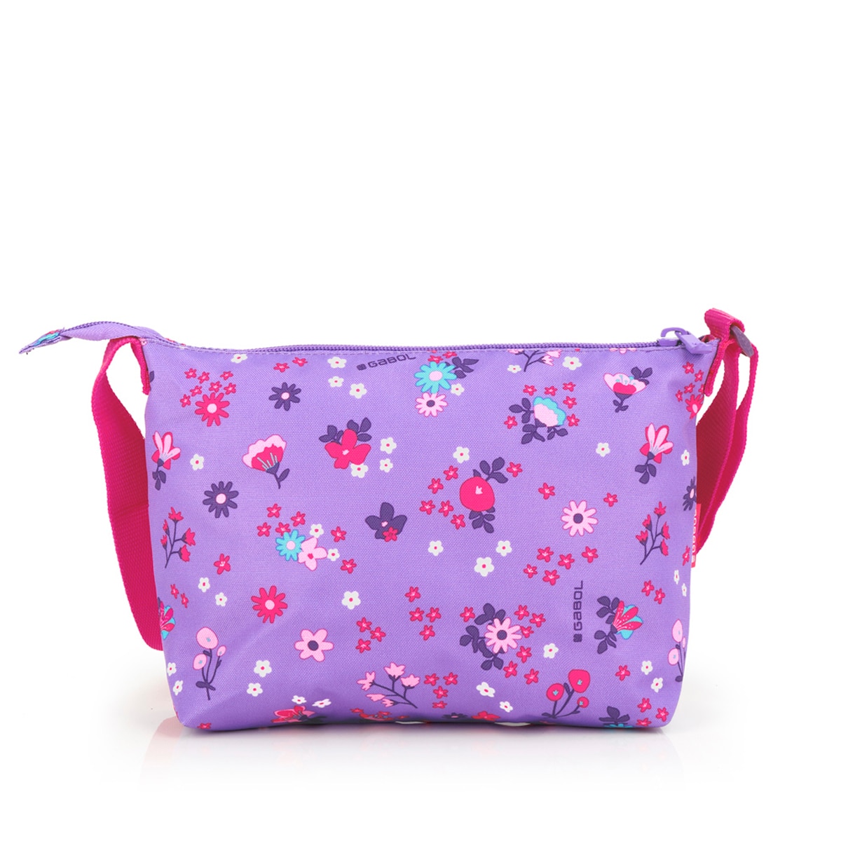 Imagen 3 de Bolso infantil Gabol VIOLET con flores y resistente al agua Lila