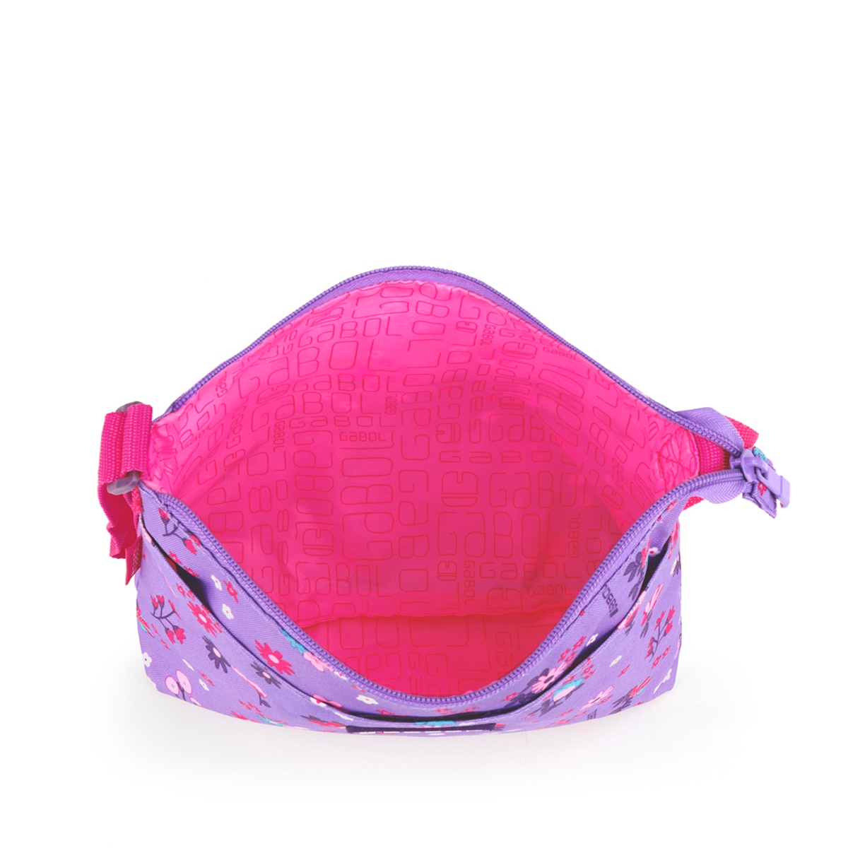 Imagen 4 de Bolso infantil Gabol VIOLET con flores y resistente al agua Lila