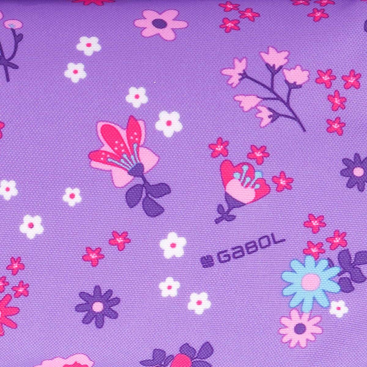 Imagen 5 de Bolso infantil Gabol VIOLET con flores y resistente al agua Lila