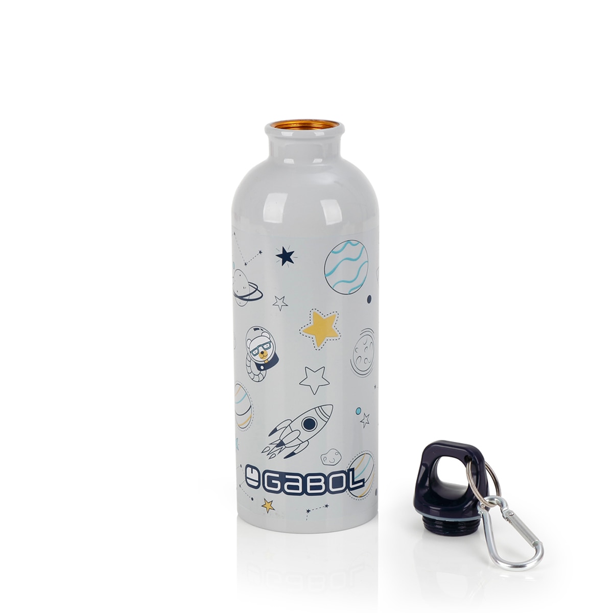 Imagen 2 de Botella de acero inoxidable Gabol SPACE sin BPA de 500ml Gris