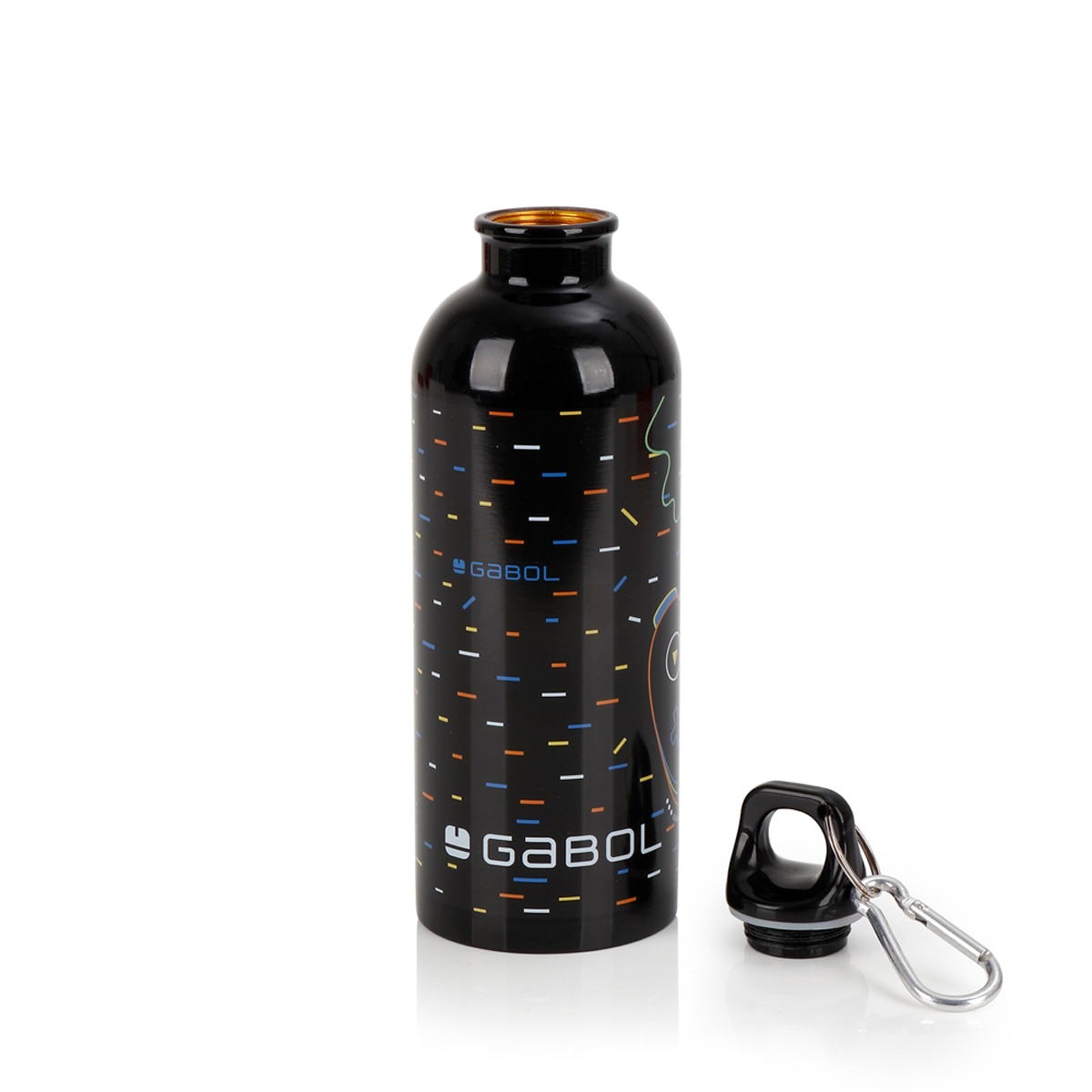 Imagen 2 de Botella de acero inoxidable Gabol VIRTUAL sin BPA de 500ml Negro