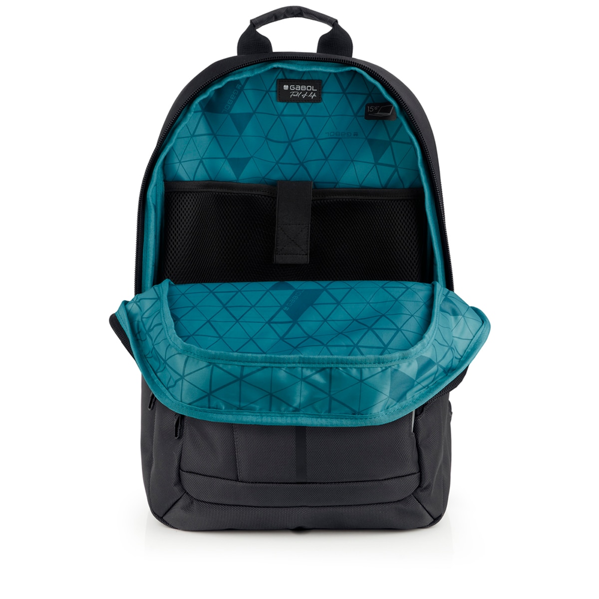 Mochila para Computador Data Resistente À Água e 3 Compartimentos Cinzento-4
