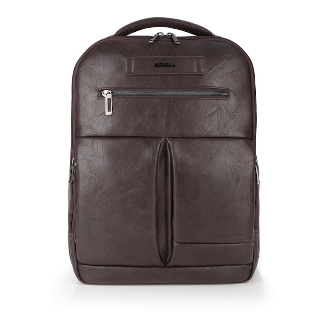 Imagen 0 de Mochila para portátil Gabol Command de piel sintética con acople para maleta