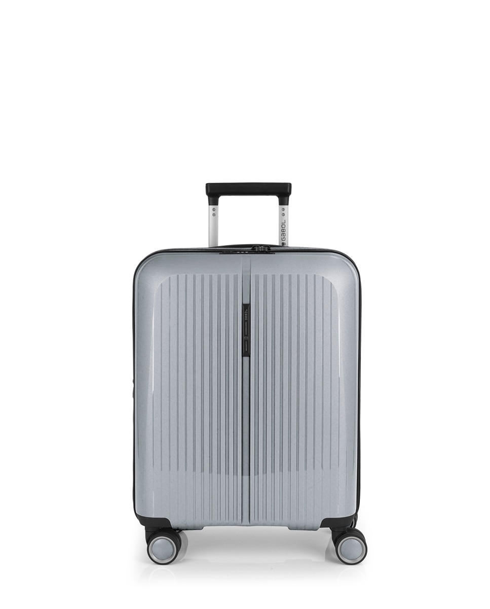 Maleta cabina expandible brooklyn rígida con capacidad hasta 42,5 l - Gabol - Plata Plata-1