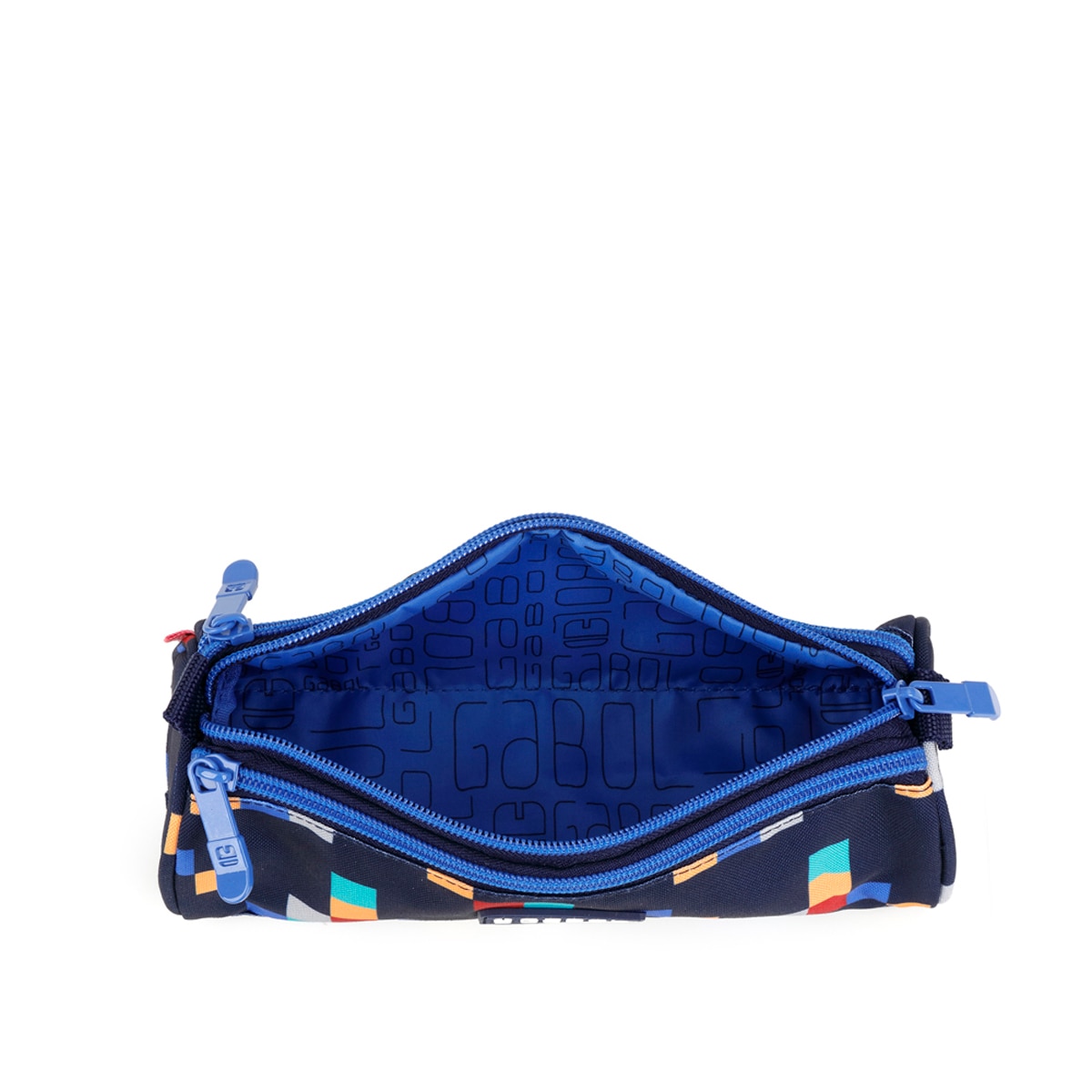 Estuche triple Gabol CUBIK de poliéster resistente al agua Azul marino-4