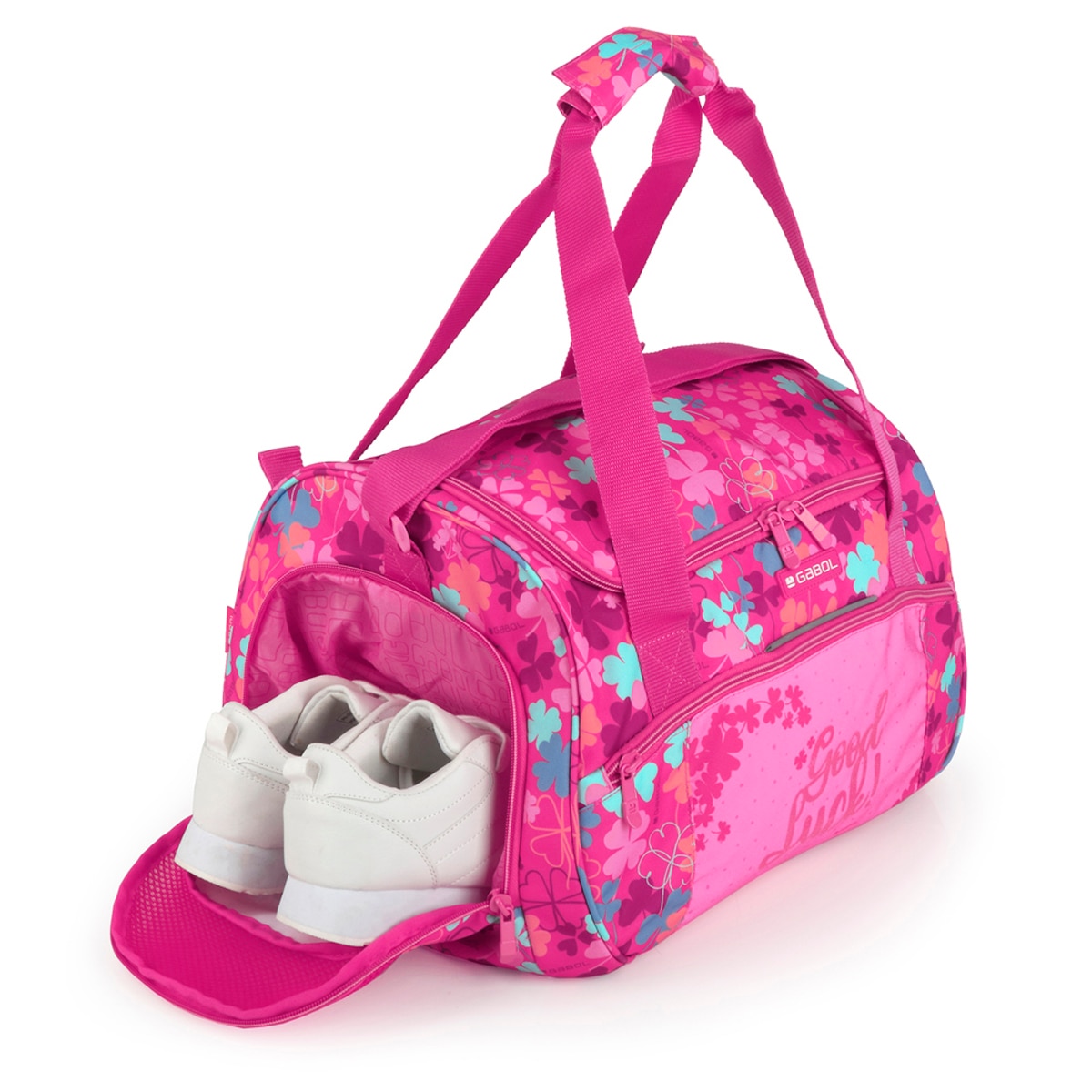Bolsa de viaje CLOVER resistente al agua - Gabol - Rosa Rosa-6