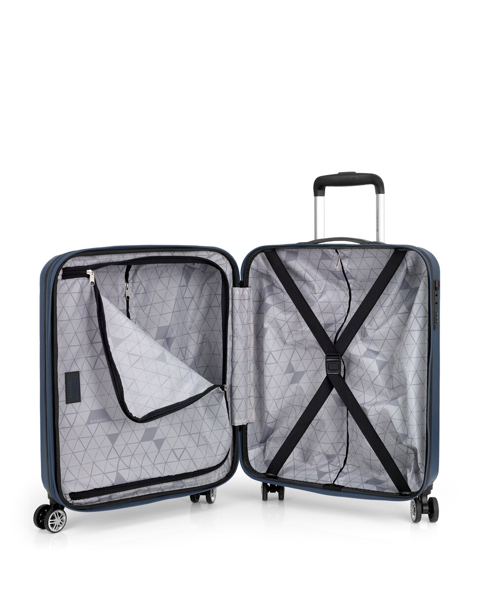 Maleta cabina expandible future plus con capacidad de 47l - Gabol - Azul marino Azul marino-4