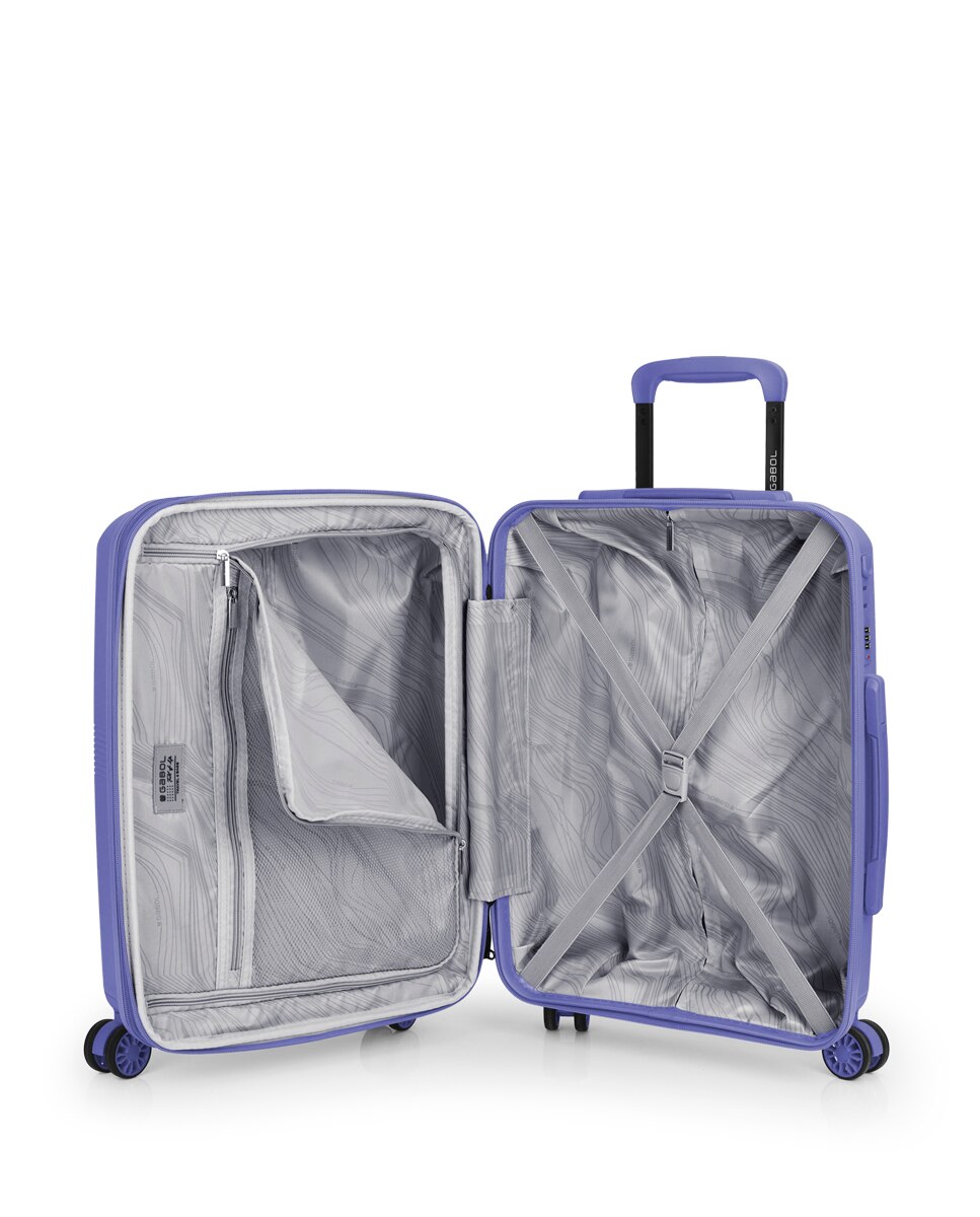 Maleta cabina expandible steady rígida con capacidad hasta 43,2 l - Gabol - Morado Morado-4