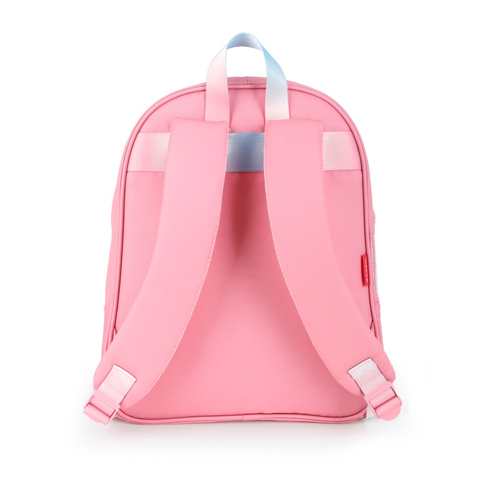 Mochila pequeña Gabol Glam de poliéster y purpurina Rosa-3
