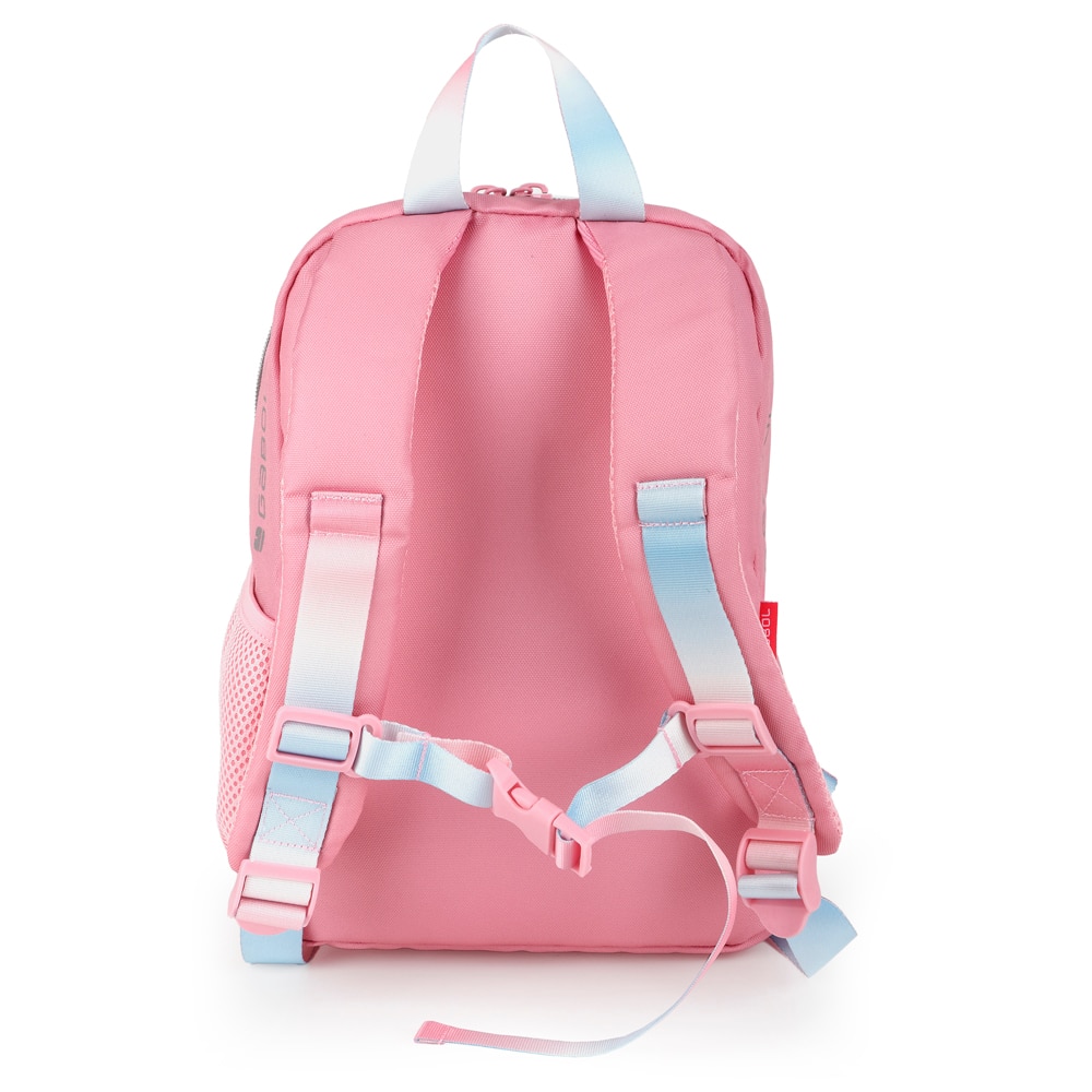 Mochila mini  Gabol Glam de poliéster y purpurina Rosa-4