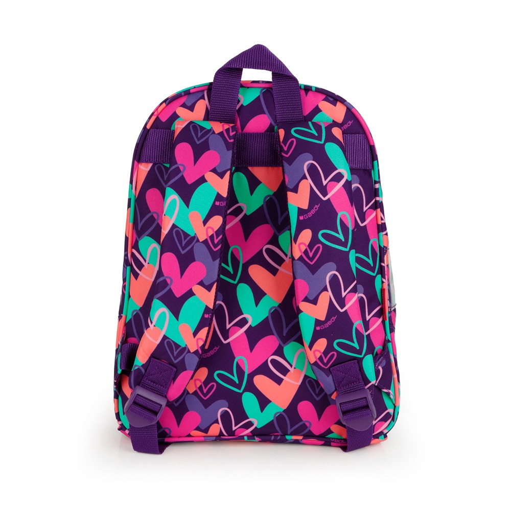 Mochila pequeña Gabol Kokoro de poliéster resistente al agua Morado-3