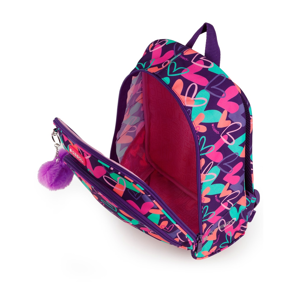 Mochila pequeña Gabol Kokoro de poliéster resistente al agua Morado-4