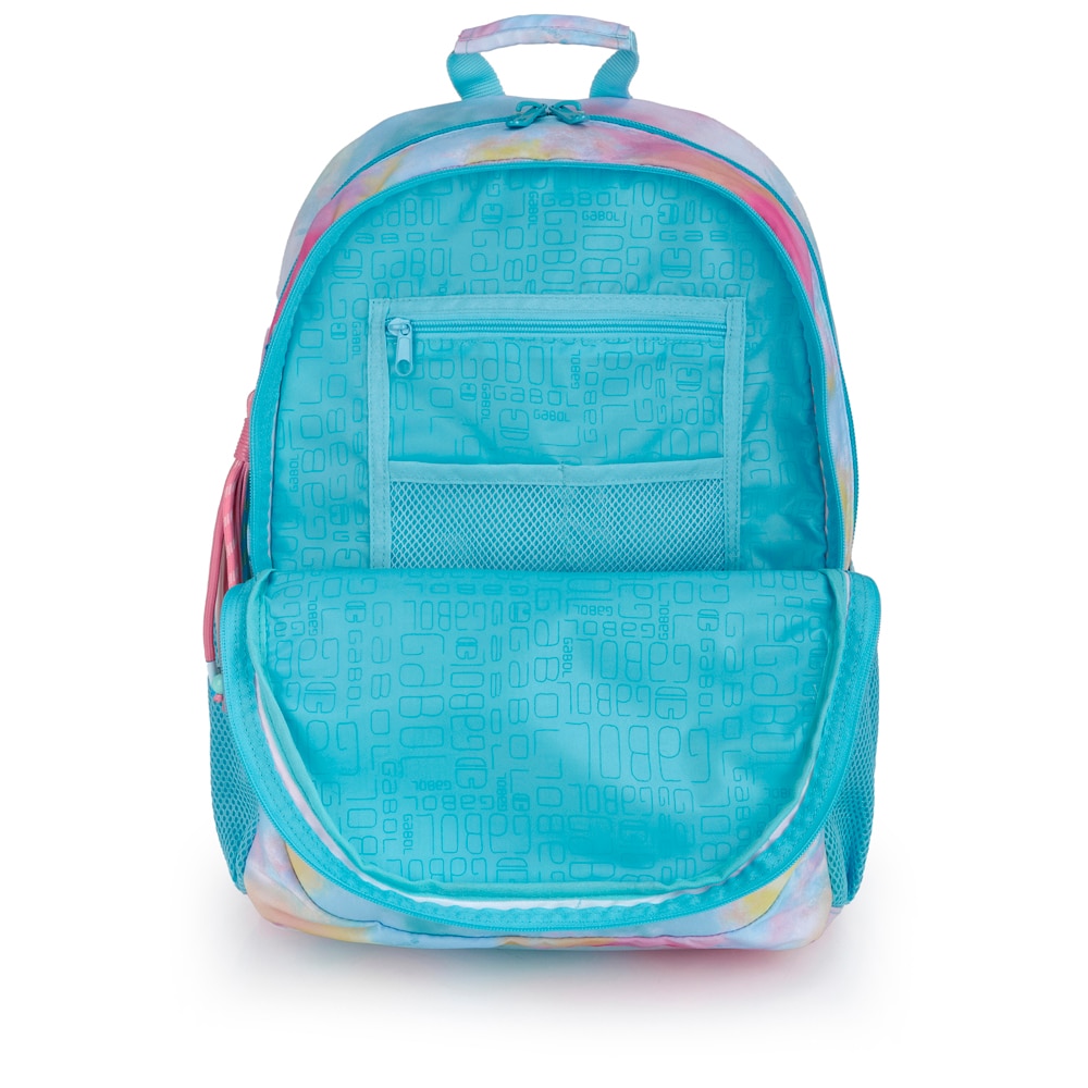 Imagen 4 de Mochila adaptable a carro Gabol Mystic de poliéster resistente al agua Azul celeste