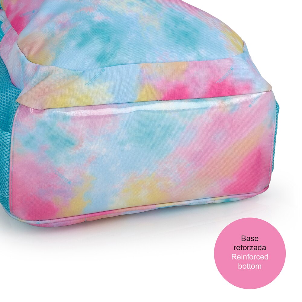Imagen 6 de Mochila adaptable a carro Gabol Mystic de poliéster resistente al agua Azul celeste