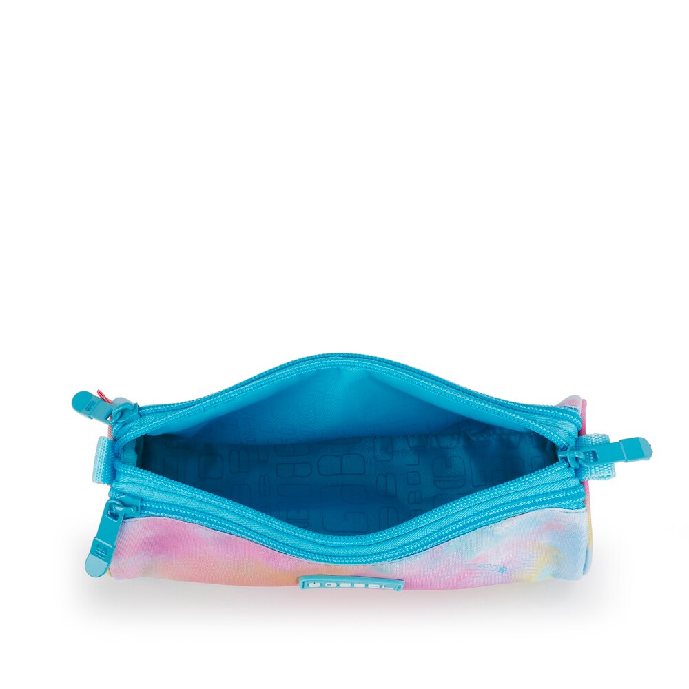 Estuche triple Gabol Mystic de poliéster resistente al agua Azul celeste-4