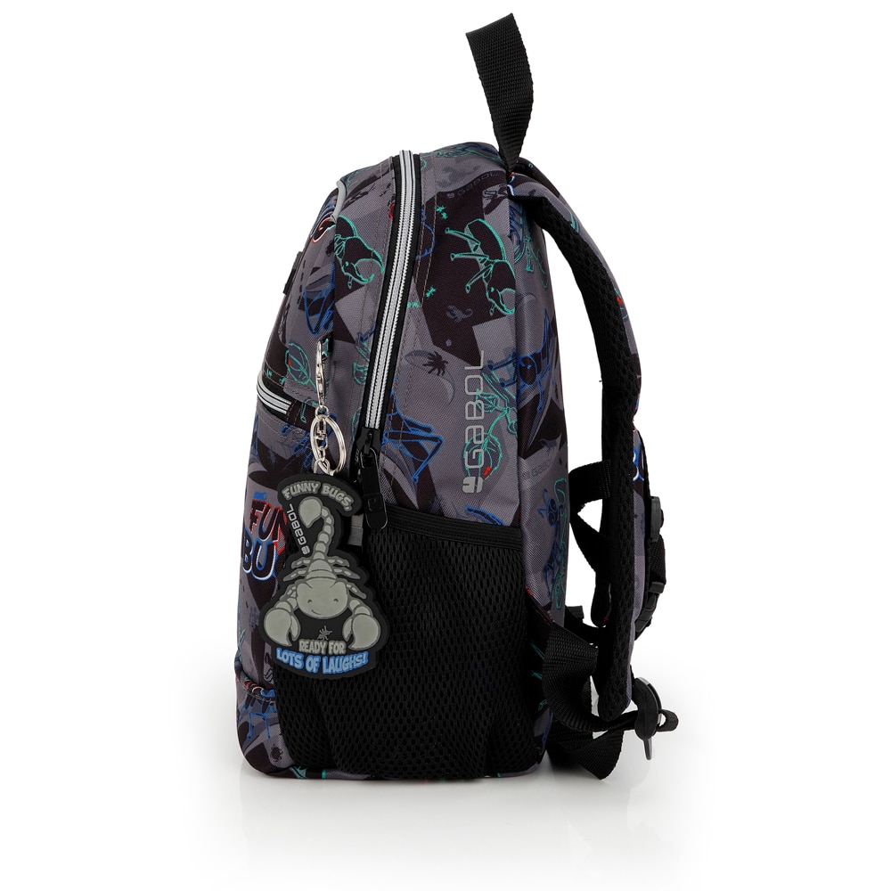 Mochila mini Gabol Bugs de poliéster resistente al agua Negro-2