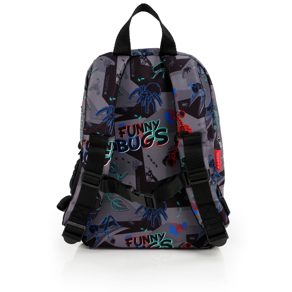 Mochila mini Gabol Bugs de poliéster resistente al agua Negro-4