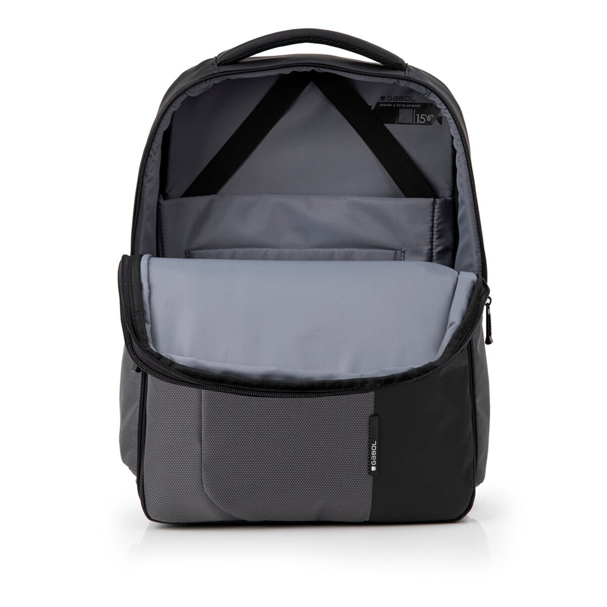 Mochila para portátil record expandible - Gabol - Gris Gris-5