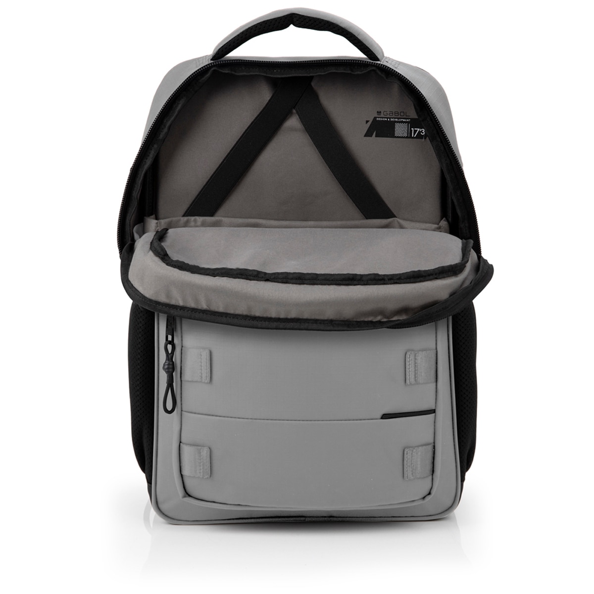 Mochila disk para portátil 17,3'' - Gabol - Gris claro Gris claro-4
