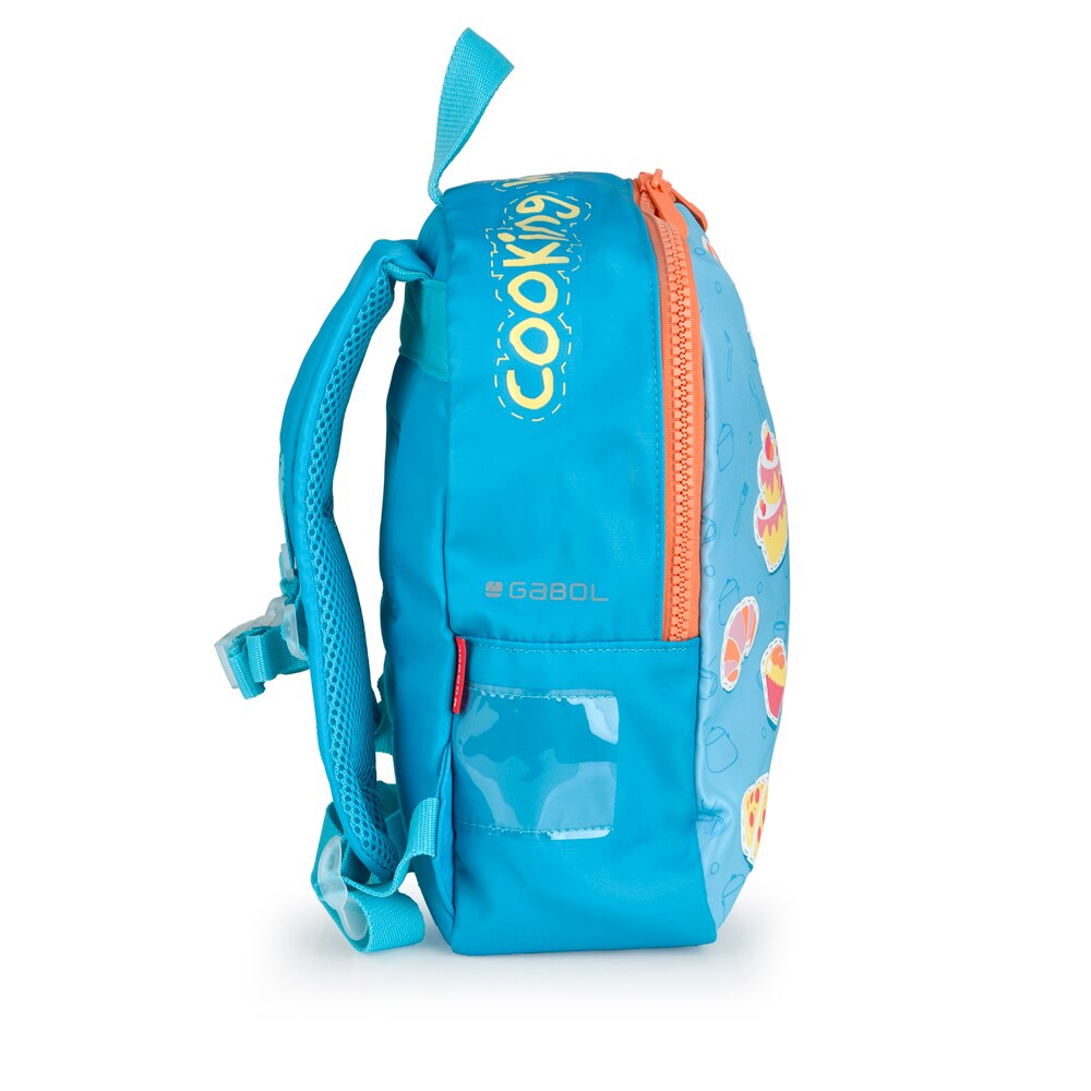 Mochila infantil Gabol Staff Lily de poliéster resistente al agua Turquesa-2