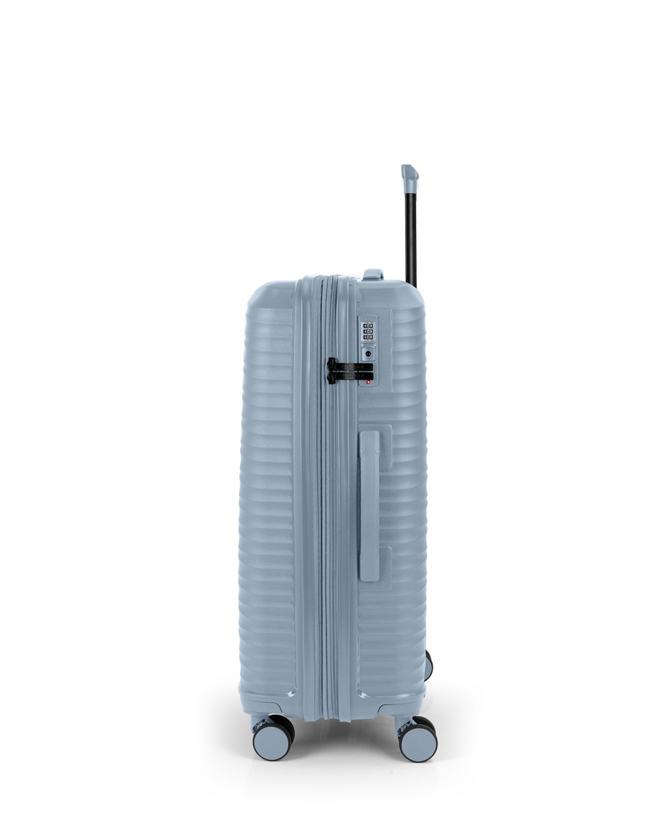 Maleta mediana expandible bridge con capacidad hasta 76l Azul