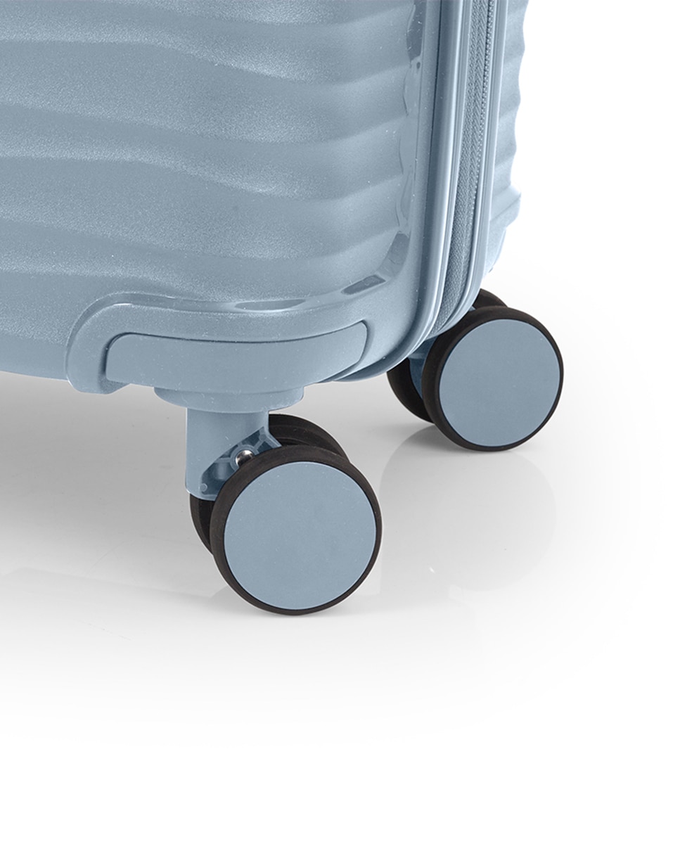 Maleta mediana expandible bridge con capacidad hasta 76l Azul