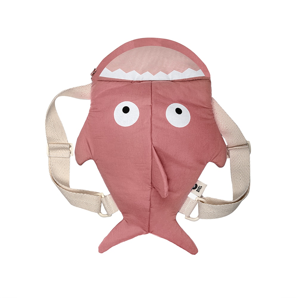 Mochila bebé Shark Baby Bites en rosa