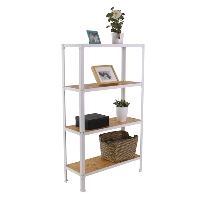Imagen 0 de Estantería metálica sin tornillos con bandejas de madera Simonhome Click Wood OSB 4/300 Simonrack