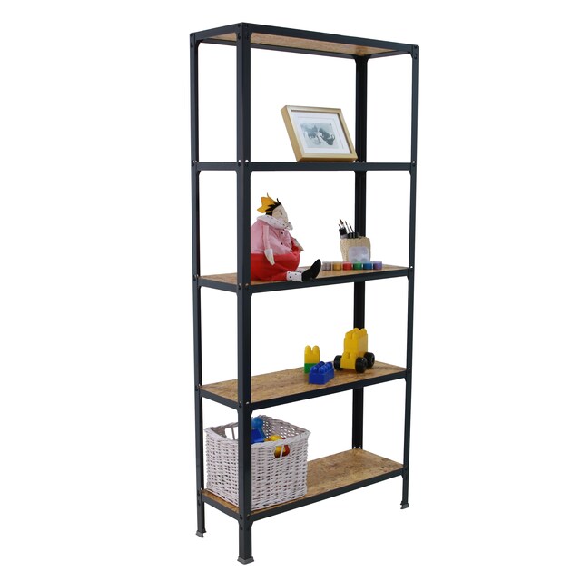 Imagen 0 de Estantería metálica sin tornillos con bandejas de madera Simonhome Click Wood OSB 5/300 Simonrack
