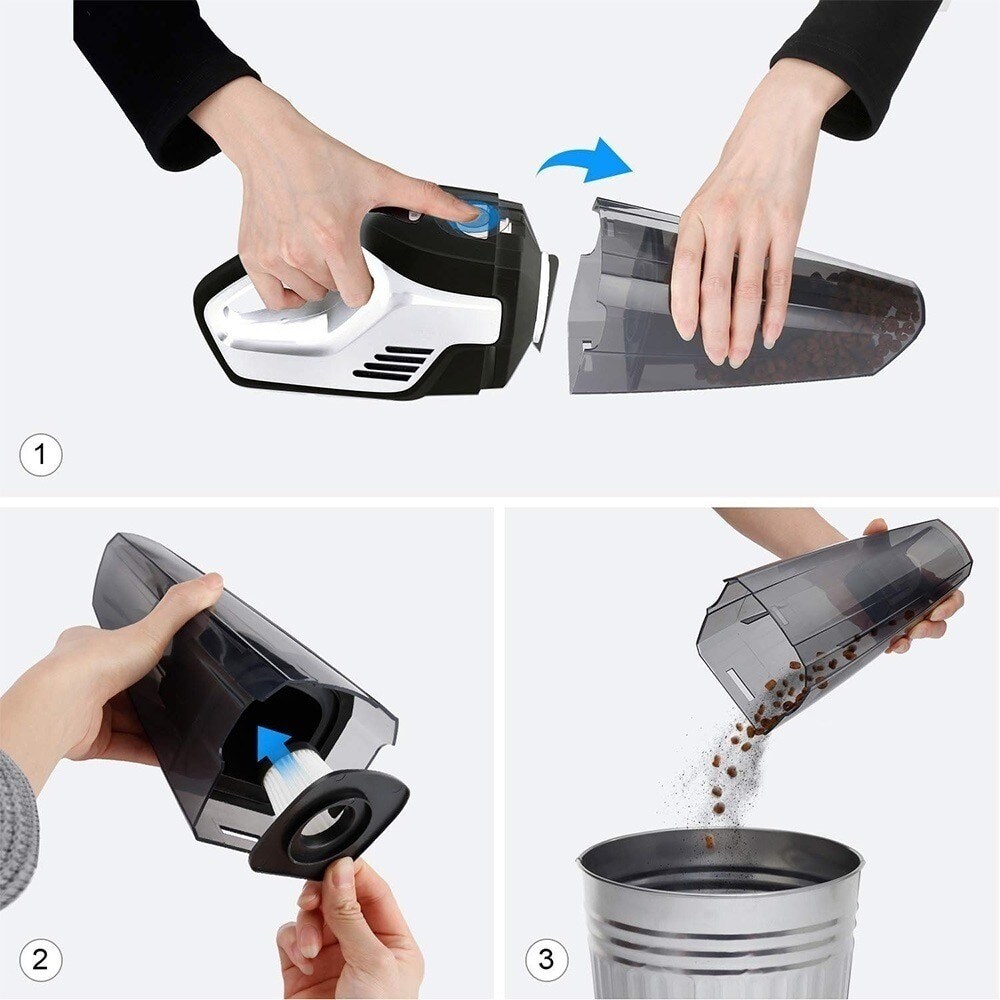 Aspirador de mano Sogo ASP-SS-16015 ProfiClean inalámbrico - Negro / Blanco Negro / Blanco-4