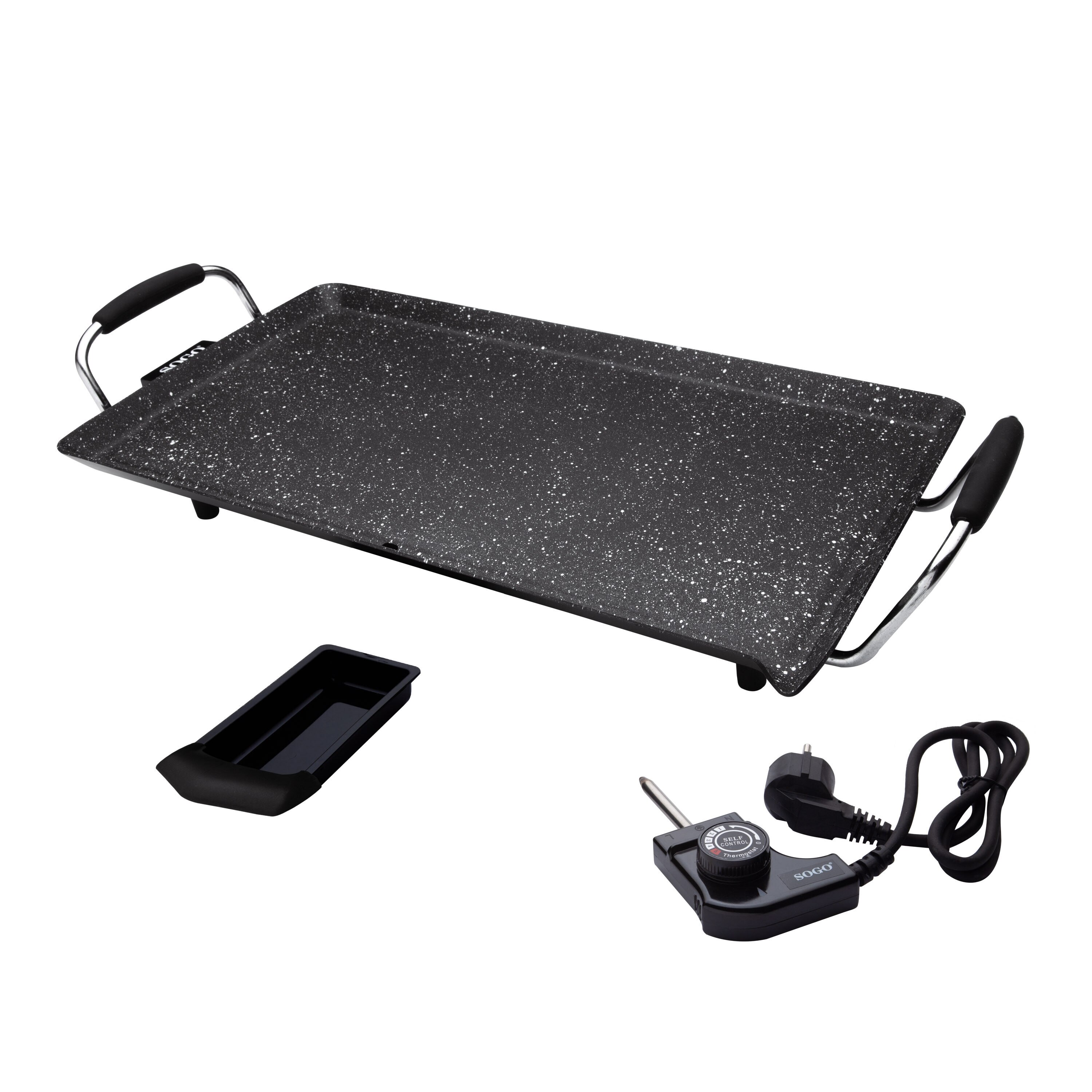 Plancha de asar Sogo BAR-SS-1220 rectangular - Negro Negro-5