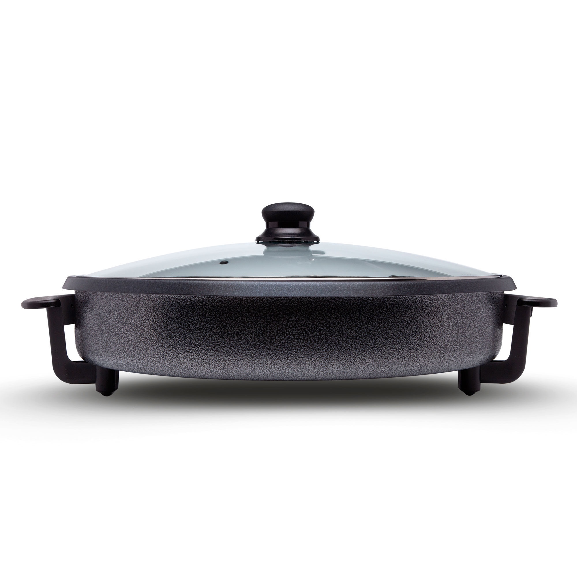 Paellera pizza pan Sogo 1500W 42cm de diámetro - Negro Negro-4