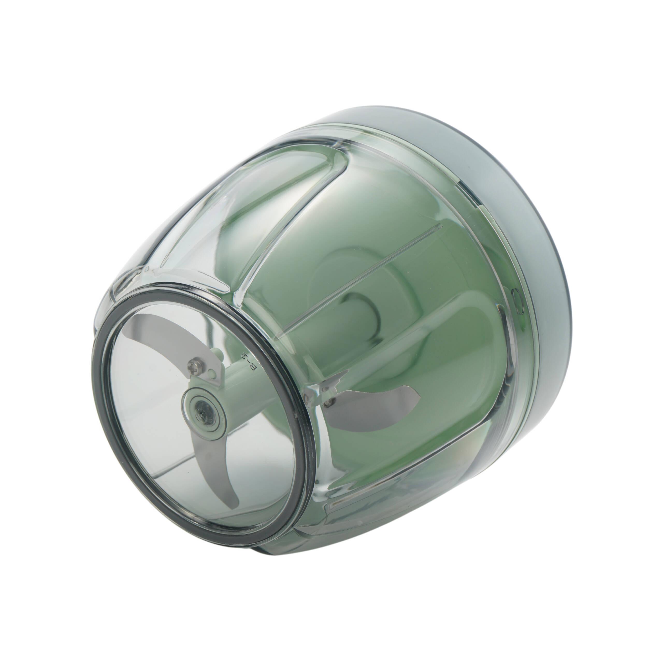 Picadora Sogo manual de 900 ml con Cuchillas de Acero Inoxidable 420 | Sin BPA, Apta para Lavavajillas y con Cordón Resistente - Verde Verde-4