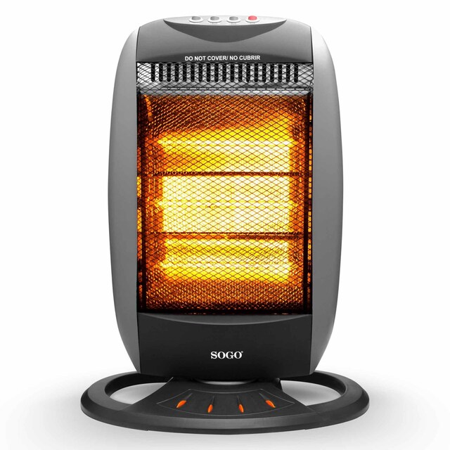 Imagen 0 de Radiador halógeno 3 Tubos Sogo CAL-SS-18223 Oscilación 1200W