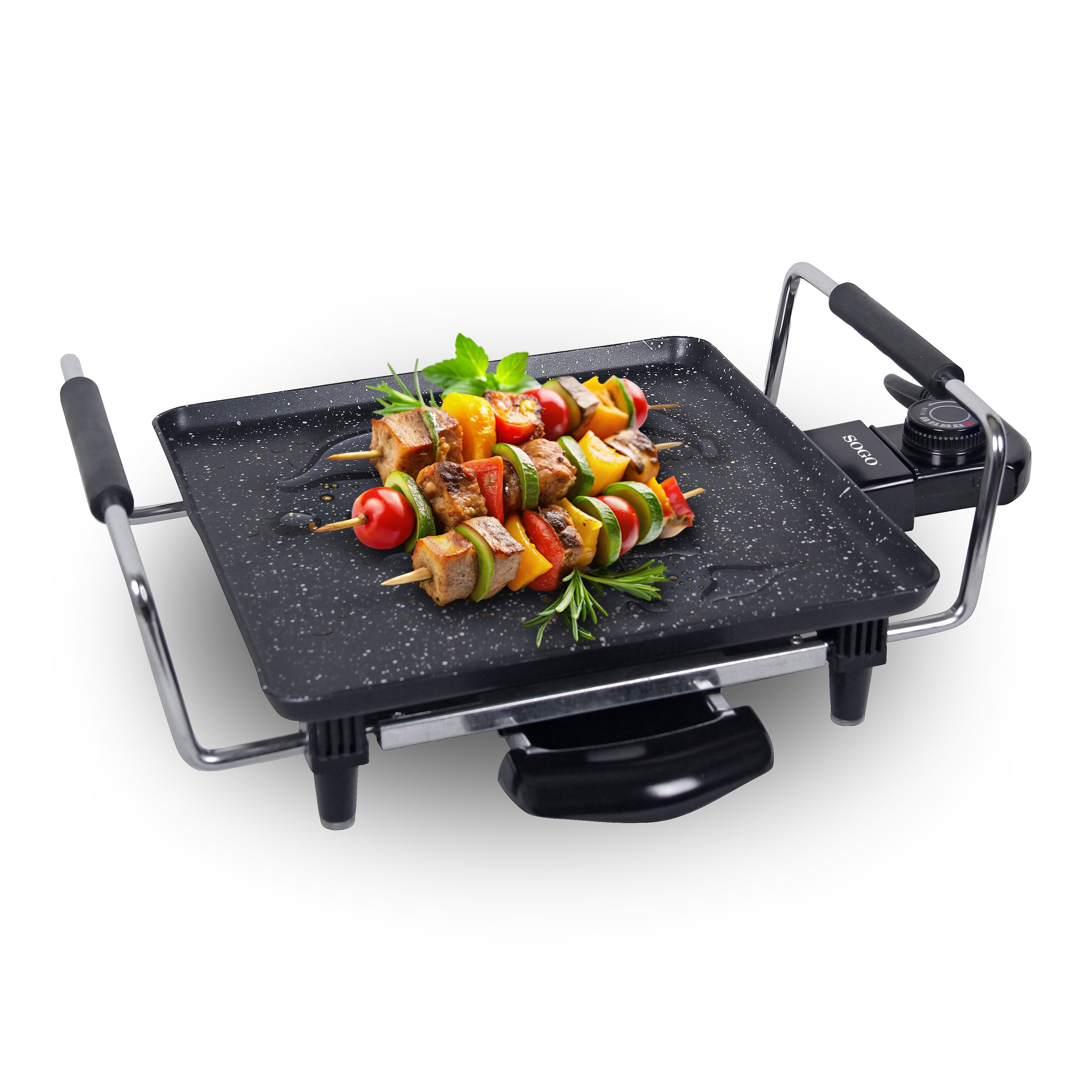 Imagen 2 de Barbacoa eléctrica Sogo SS1216 cuadrada - Negro Negro