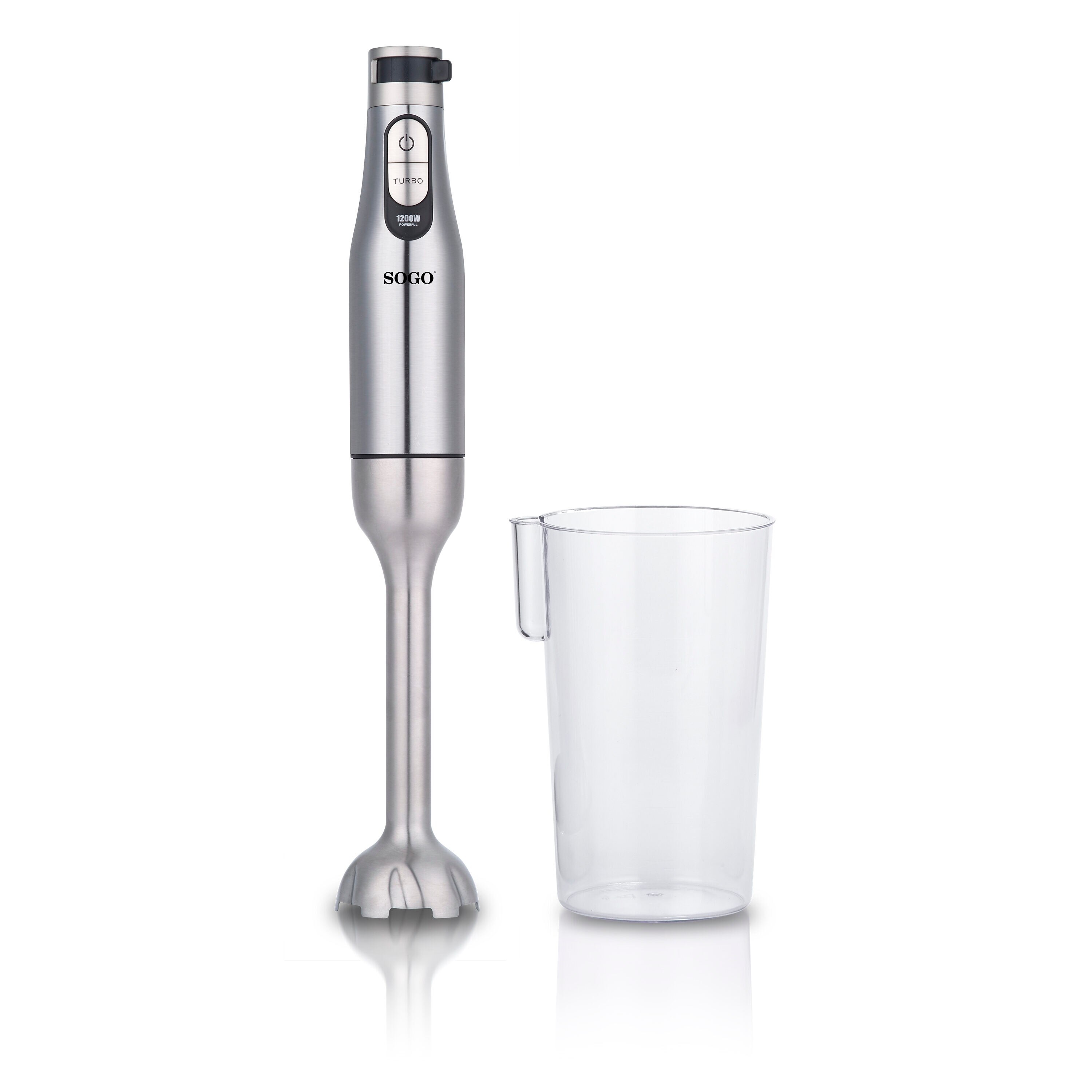 Batidora de mano Sogo BAT-SS-14295 con vaso 600W - Blanco / Gris Blanco / Gris-2
