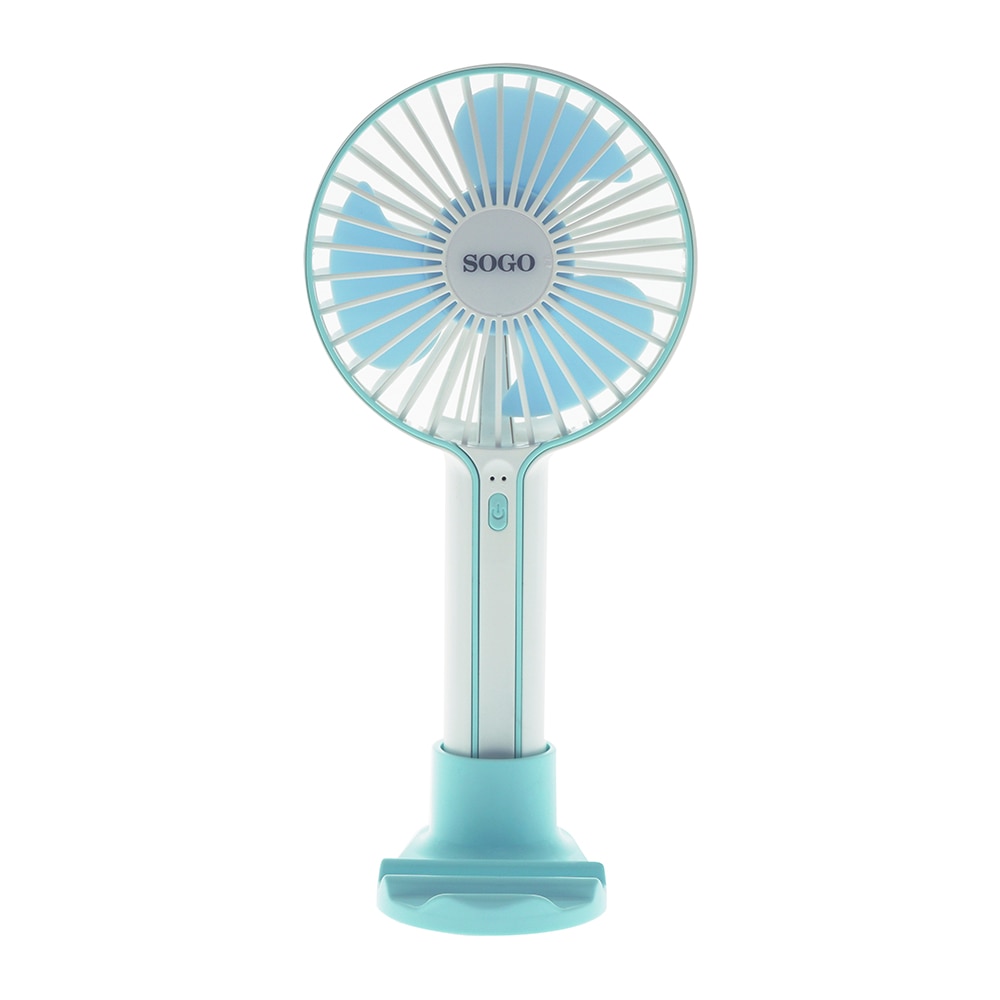Sogo - Mini ventilador Sogo de mesa portátil color azul VEN-SS-21420-B.