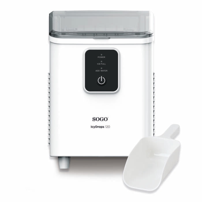 Máquina de hielo Sogo MHE-SS-12045 compacta 1.8L - Gris Gris-3