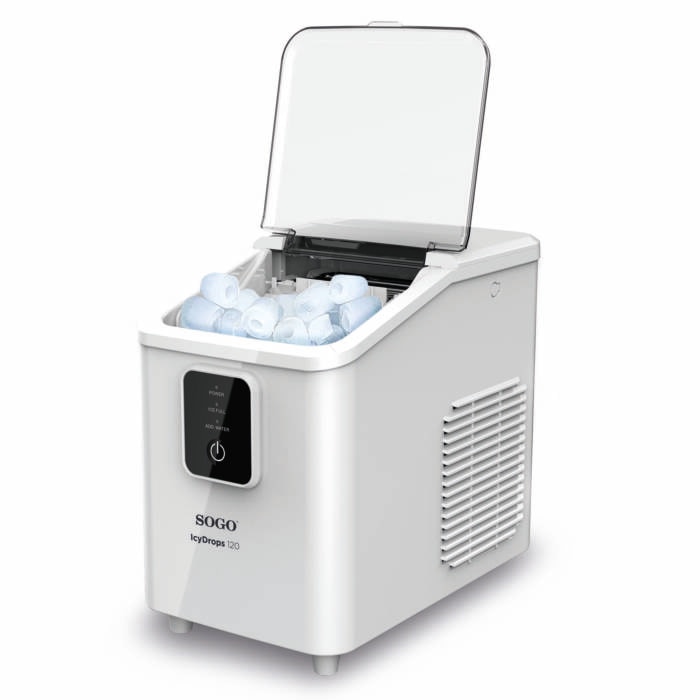 Máquina de hielo Sogo MHE-SS-12045 compacta 1.8L - Gris Gris-4