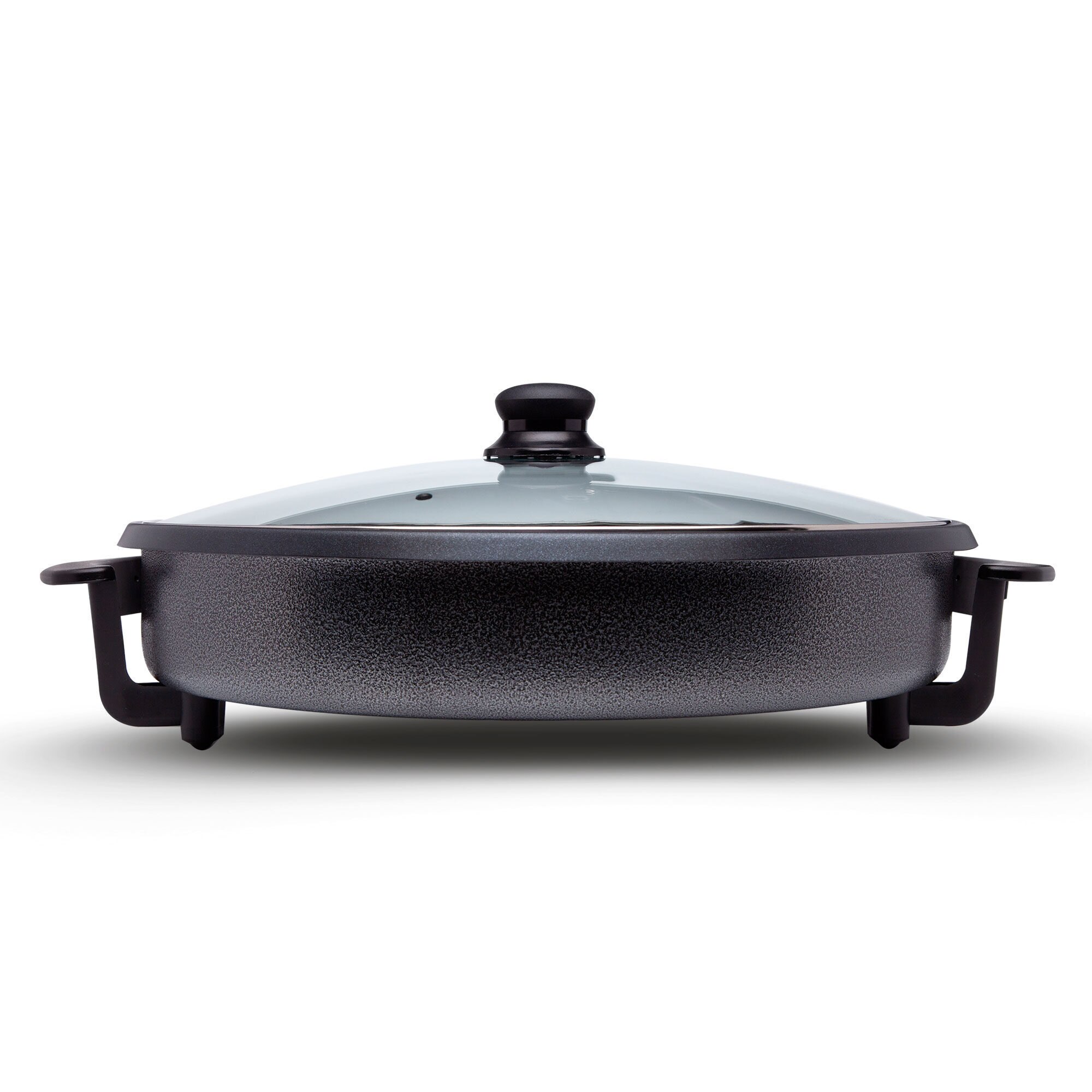 Multicazuela eléctrica Sogo PIZ-SS-10061 con tapa de cristal - Negro Negro-4