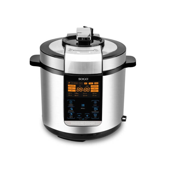 Olla eléctrica multifunción Sogo OLL-SS-10610 6 litros 1000W - Gris / Negro Gris / Negro-2
