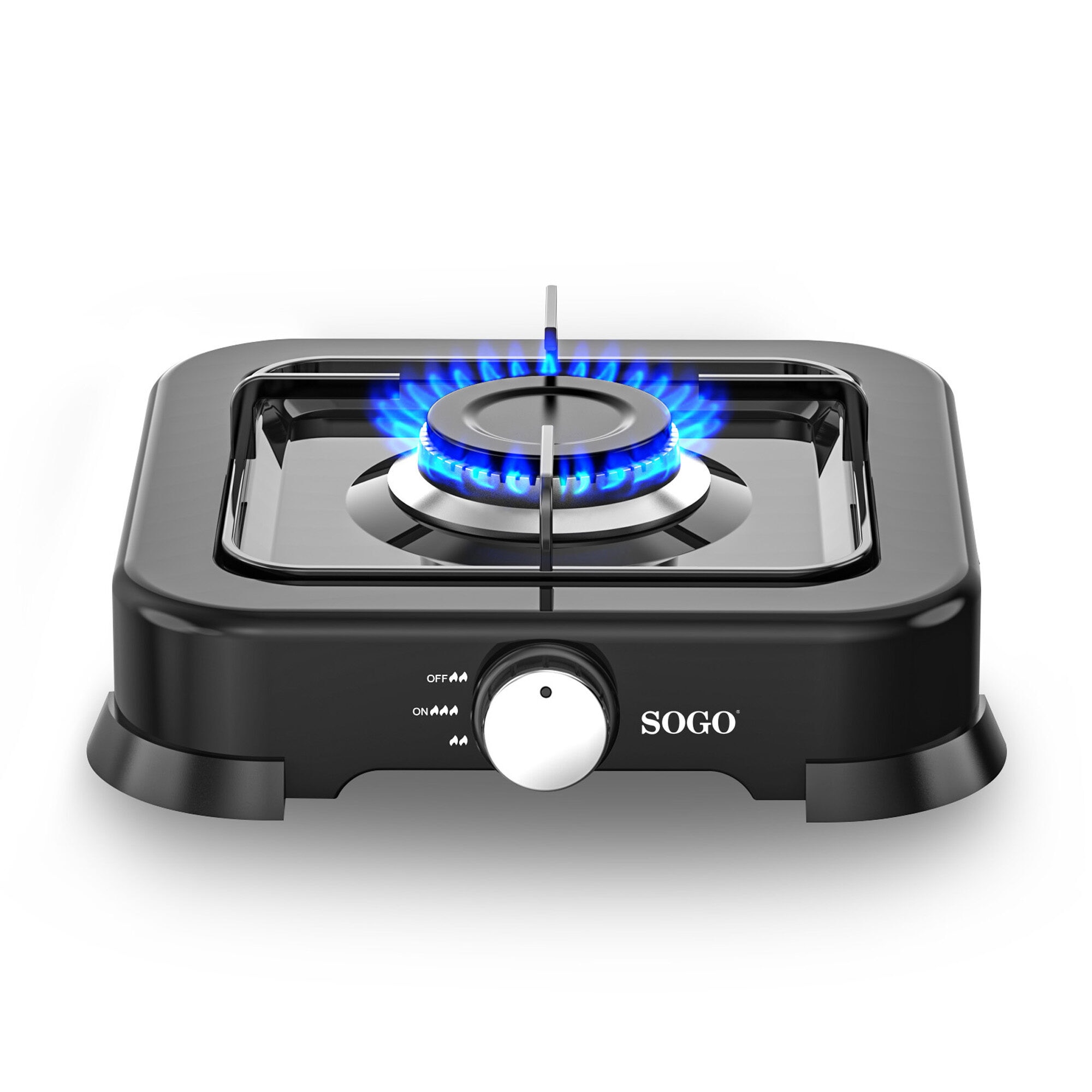 Hornillo de gas Sogo de 1 fuego 103Mm COC-SS-10233 - Negro Negro-3
