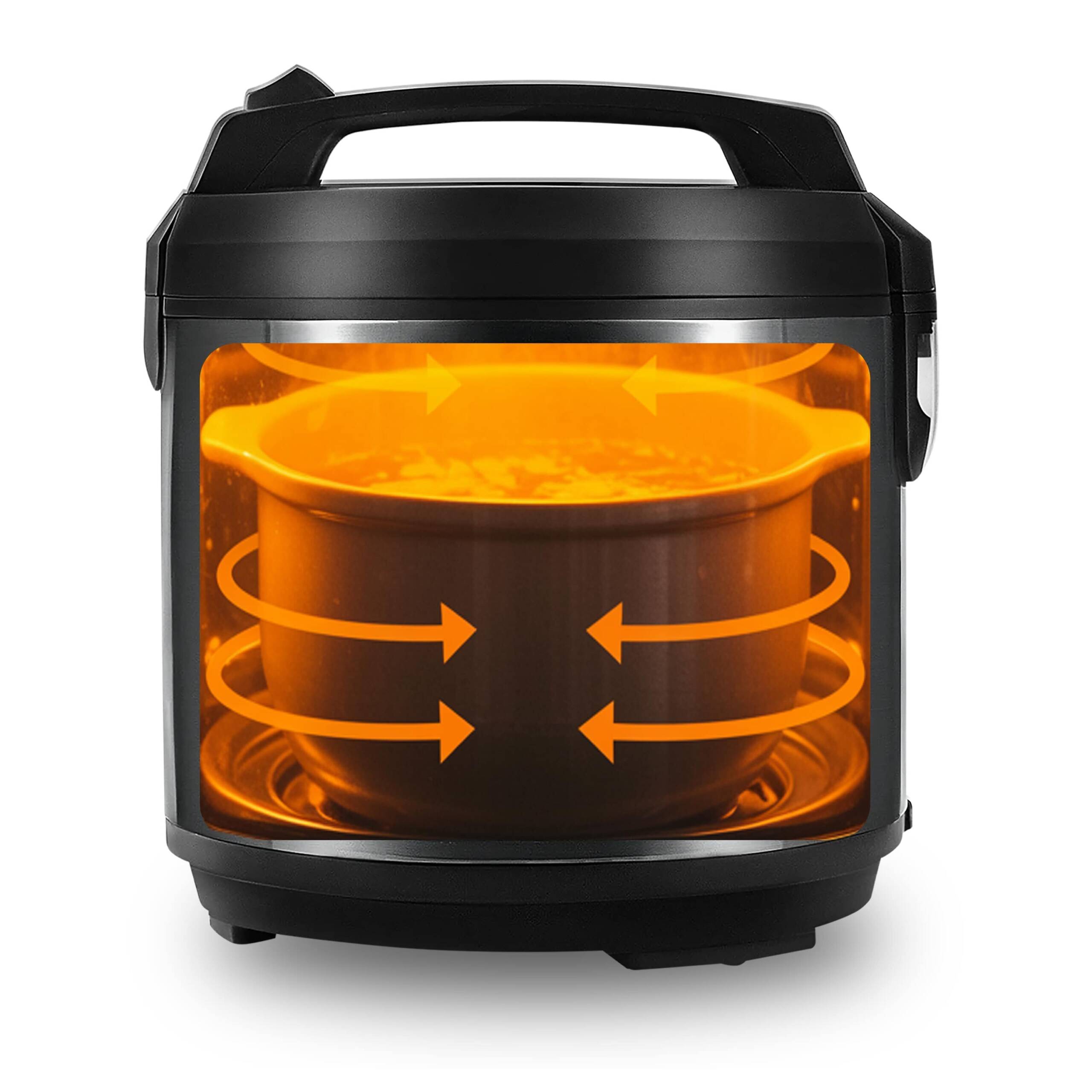 Olla eléctrica Sogo Deluxe con 14 funciones automáticas 5L 900W - Acero / Negro Acero / Negro-2